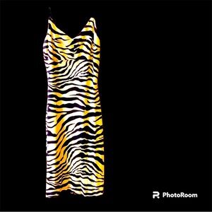 GUESS Animal Print Leopard Dress Large